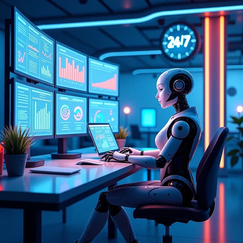 AI is working 24-7.